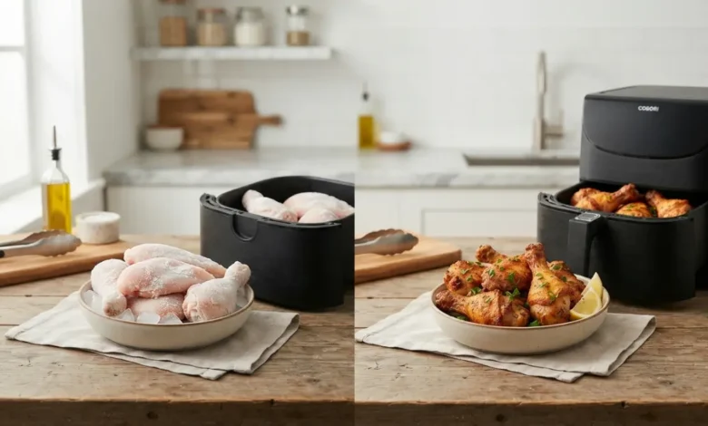 Cómo cocinar pollo congelado en freidora de aire en freidora de aire