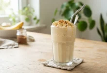 Batido proteico casero de banano