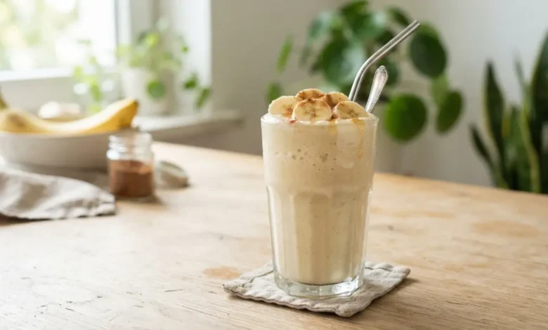 Batido proteico casero de banano