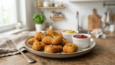 Nuggets caseros crujientes hechos en air fryer