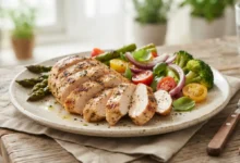Pechuga de pollo a la plancha jugosa y saludable