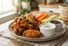 Alitas de pollo crujientes hechas en air fryer