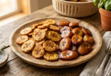 Tajadas de plátano crujientes hechas en air fryer